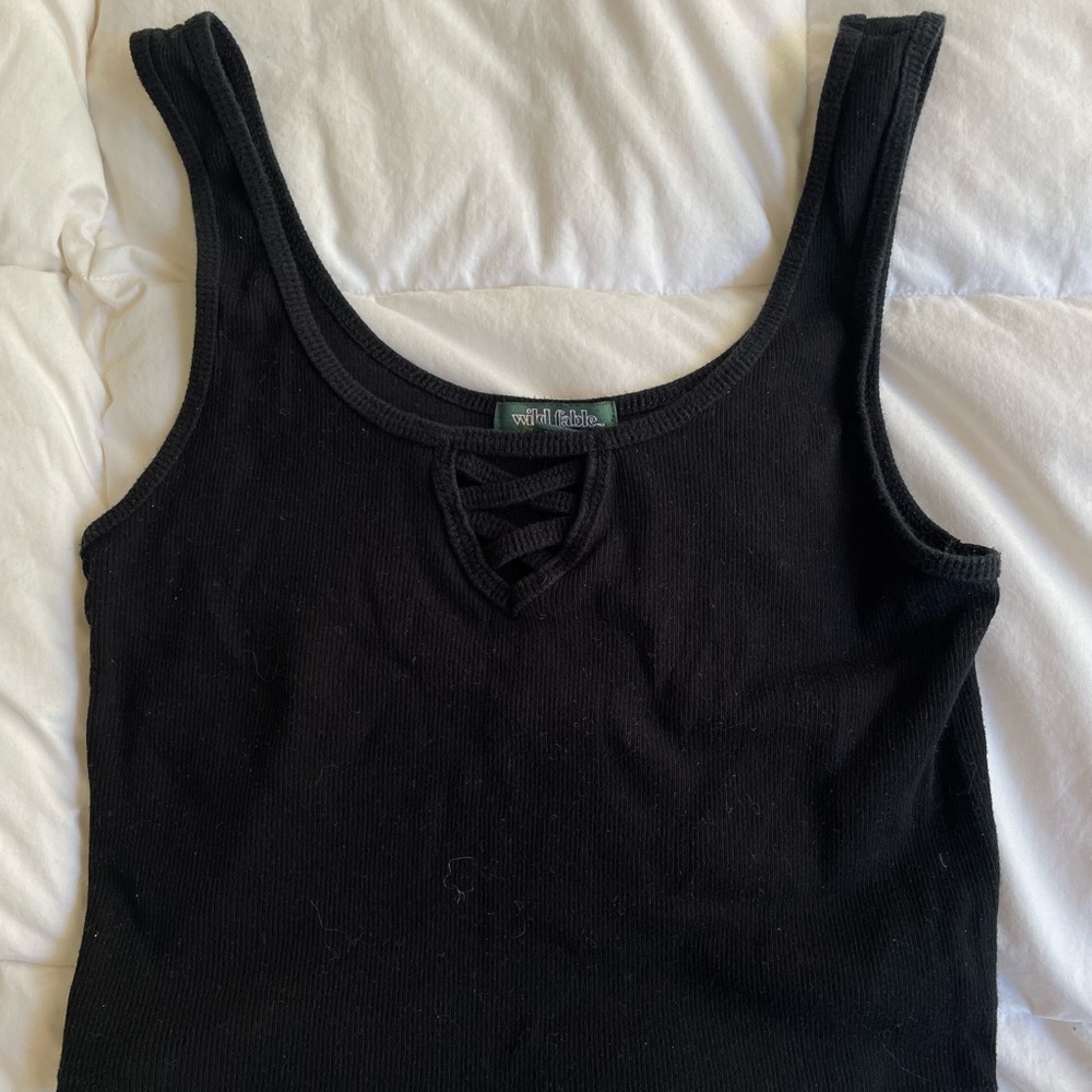 black crop top